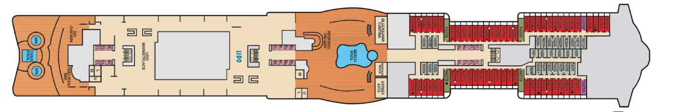 Carnival Cruises Carnival Celebration Deck Plans Deck 16.png